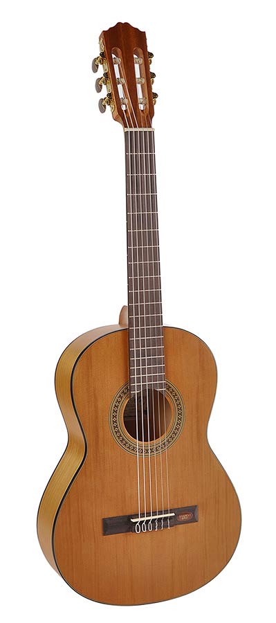 CC-06-SN - Salvador Cortez - Chitarra Classica 7/8 Student con tavola in cedro e fondo/fasce in agathis