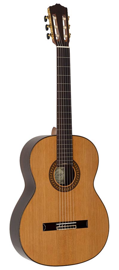 CC-60 - Salvador Cortez - Chitarra Classica 4/4 Solid Top Concert con tavola in cedro massello e fondo/fasce in palissandro indiano