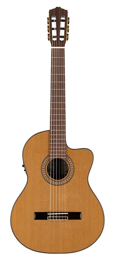 Salvador Cortez Ilsa CCE Chitarra classica amplificata a spalla mancante