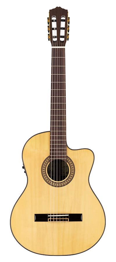 Salvador Cortez Ilsa SCE Chitarra classica amplificata a spalla mancante