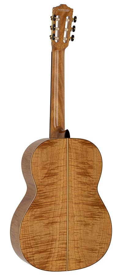 Salvador Cortez CS-65 Chitarra Classica Solid Top in Abete Europeo e Acero Fiammato