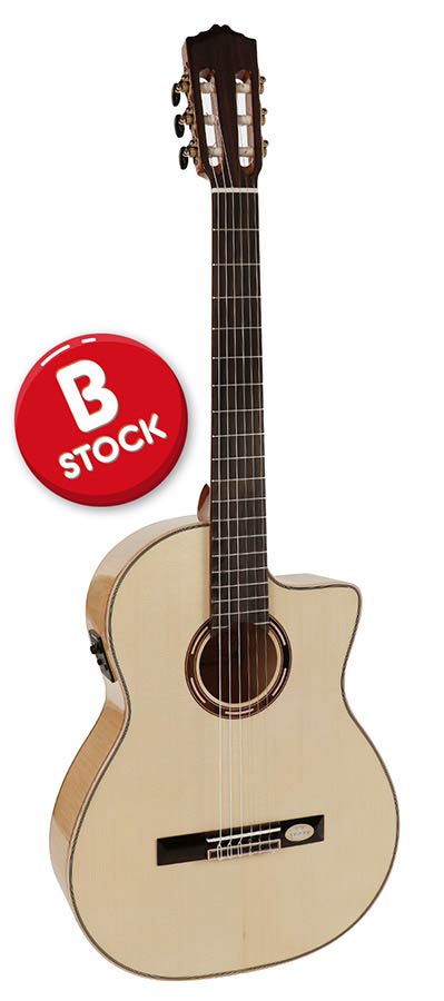 Salvador Cortez B/CS650CE-008 B-stock, SN:109224730054 Chitarra classica amplificata a spalla mancante   