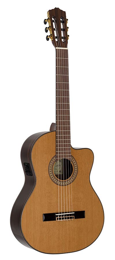 Salvador Cortez Ilsa CCE Chitarra classica amplificata a spalla mancante
