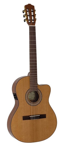 [Maya CST] Salvador Cortez Maya CST Chitarra classica amplificata spalla mancante, cassa stretta
