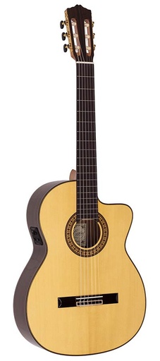 [CS-60CE] Salvador Cortez CS-60CE Chitarra Classica con Top in Abete Europeo Massello e Cutaway