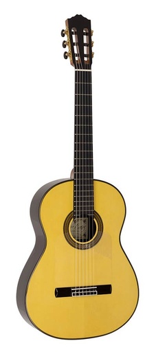 [Sevillana N/Y] Salvador Cortez Sevillana N/Y Chitarra flamenco negra ambra professionale