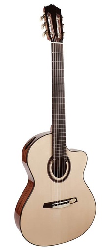 [CS-205] Salvador Cortez CS-205 Chitarra classica amplificata a spalla mancante con cassa stretta